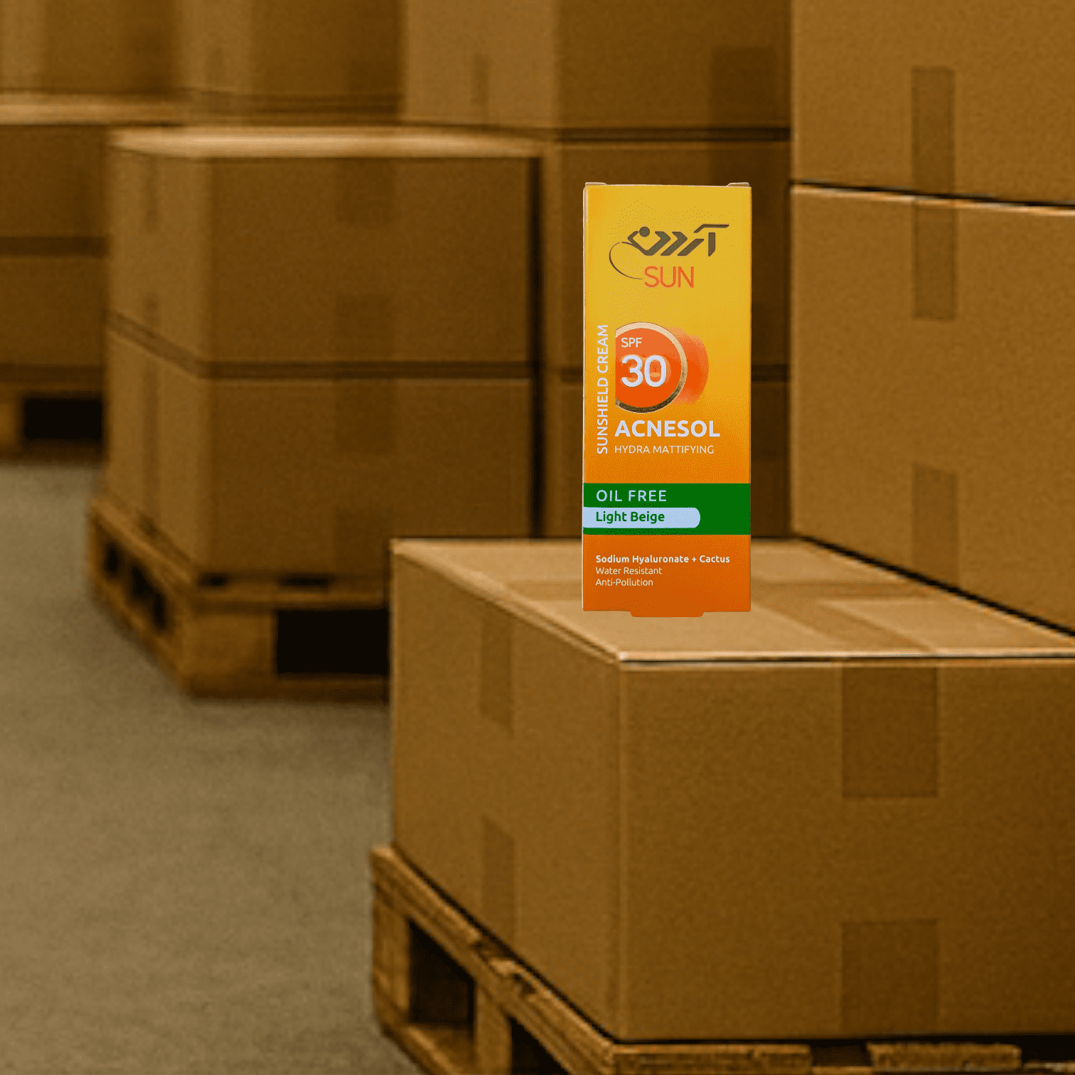 کرم ضدآفتاب SPF 30 آردن فاقد چربی و بژ طبیعی با خاصیت مرطوب کنندگی و مات کنندگی