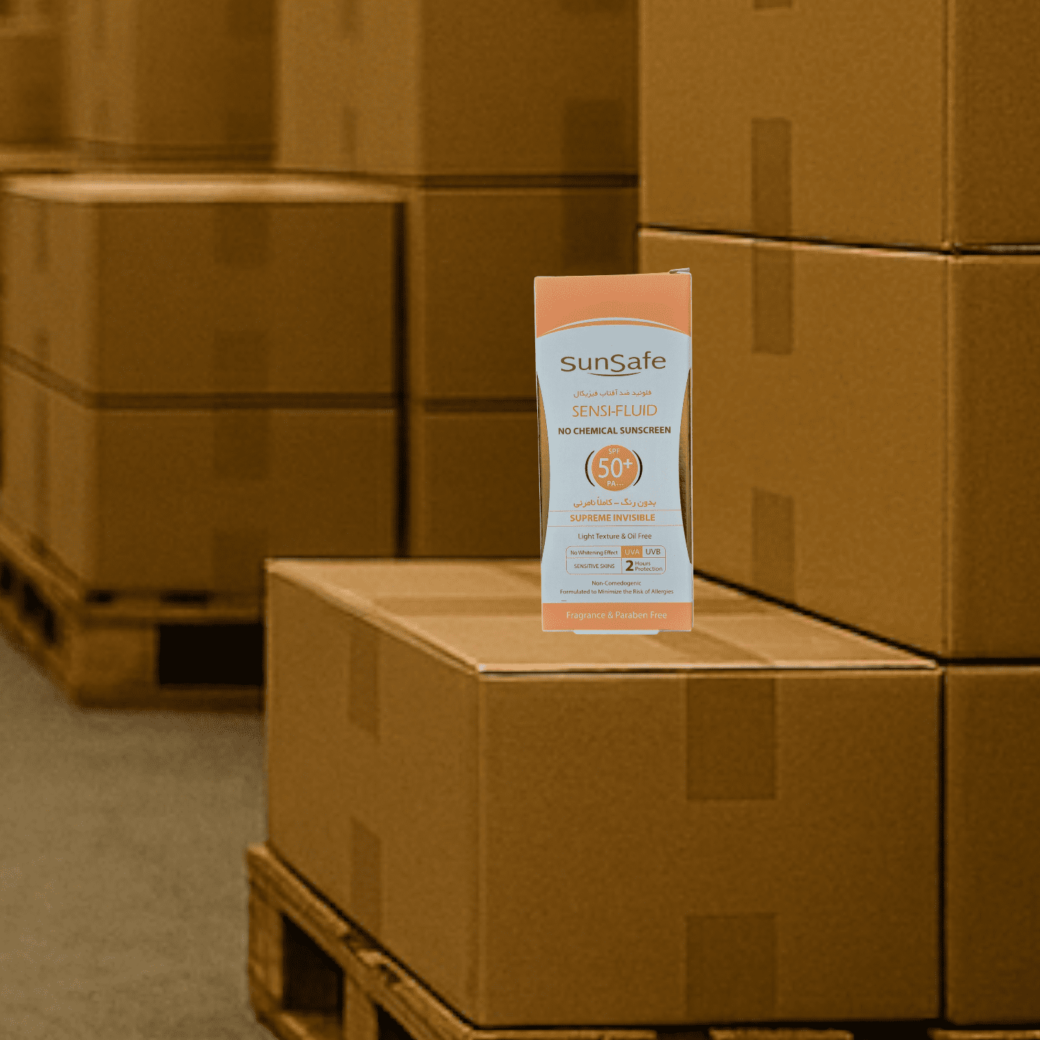 فلوئید ضدآفتاب SPF 50 سان سیف فاقد جاذبه های شیمیایی مناسب پوست های حساس مستعد به قرمزی بدون رنگ و کاملا نامرئی