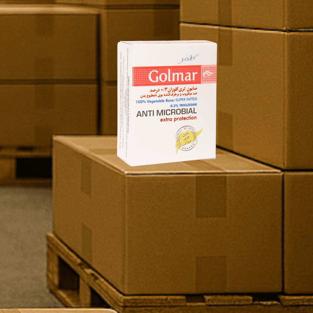 صابون تری کلوزان 3 درصد گلمر ضد میکروب و برطرف کننده بوی نامطبوع بدن