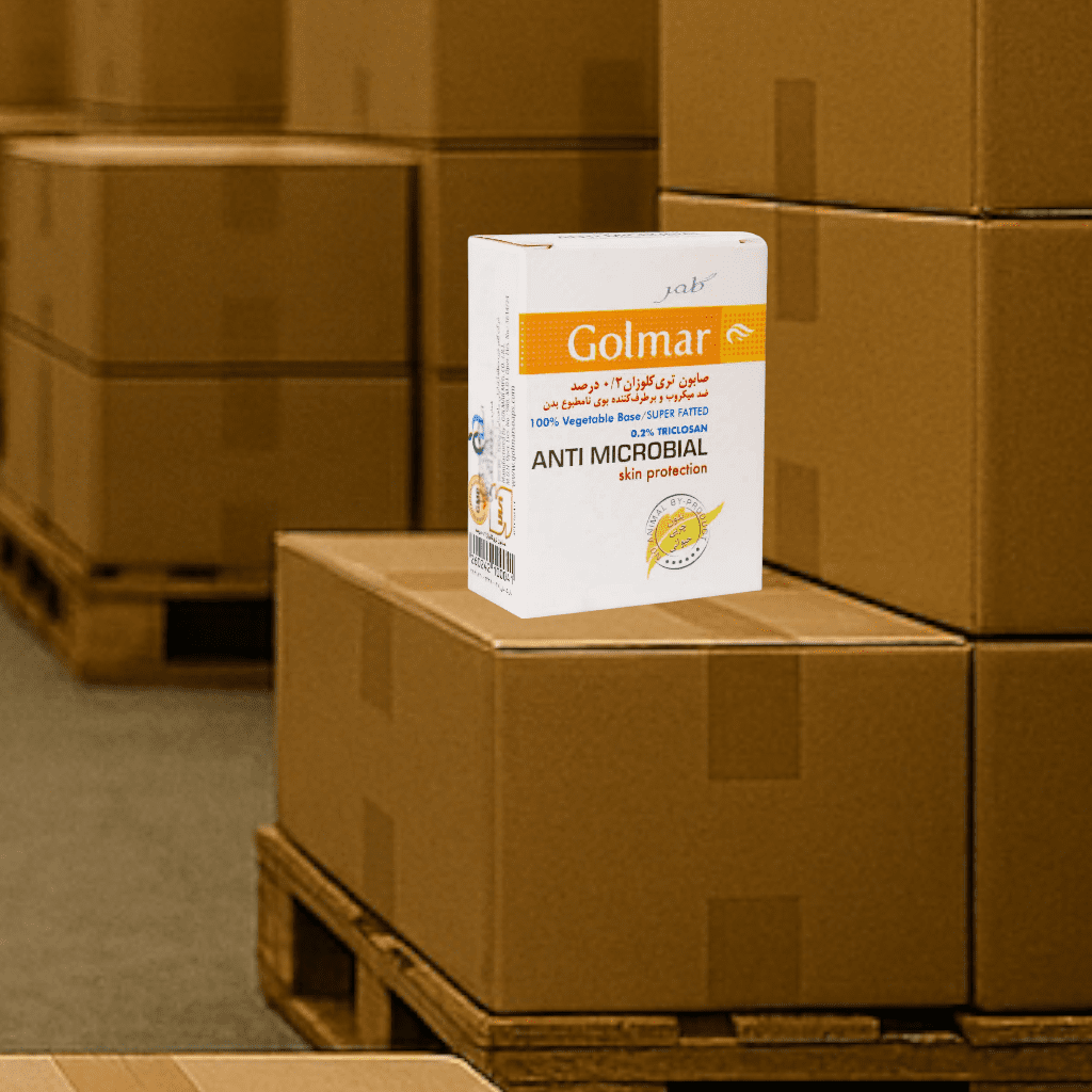 صابون تری کلوزان 2 درصد گلمر ضد میکروب و برطرف کننده بوی نامطبوع بدن